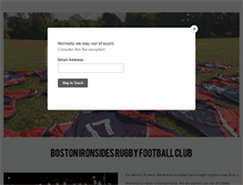 Tablet Screenshot of bostonironsides.org